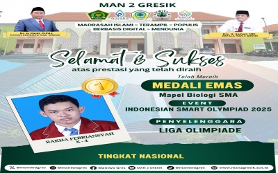 Rakha Febriansyah Raih Medali Emas di Indonesian Smart Olympiad 2025