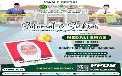 Rizka Brilliana Salsabila Raih Medali Emas di Kompetisi Prestasi Nasional 2024