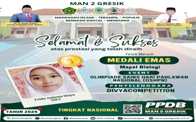 Frida Aniesta Maya Raih Medali Emas dalam Olimpiade Sains Hari Pahlawan Nasional (OSHPN) 2024