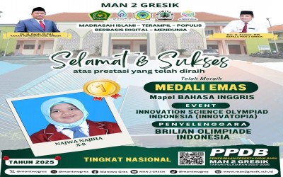 Najwa Najiha Raih Medali Emas di Innovation Science Olympiad Indonesia 2024