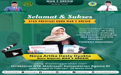 Guru MAN 2 Gresik Raih Penghargaan dalam Challenge Video Pendek Ramadhan 2025