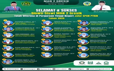 19 Siswa MAN 2 Gresik Lolos SPAN PTKIN 2025