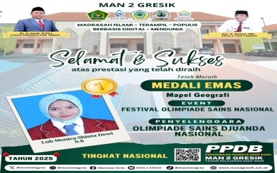 Luh Monica Shinta Dewi Raih Medali Emas di Festival Olimpiade Sains Nasional 2024