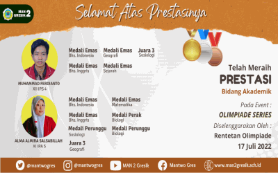 LANGGANAN JUARA, FERDIANTO DAN ALMIRA RAIH MEDALI DALAM OLIMPIADE SERIES 2022
