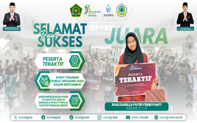 Aktif & Komunikatif, Shalsabilla Putri Raih Penghargaan Peserta Teraktif Galeri Bertumbuh