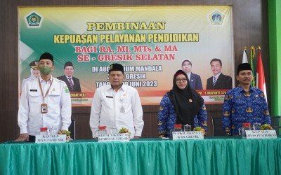 Pembinaan Kepuasan Pelayanan Pendidikan di MAN 2 Gresik oleh Wakil Bupati Gresik Dihadiri oleh Kakan Kemenag Gresik