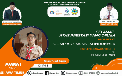 LAGI! AINUN DARI MAN 2 GRESIK JUARAI OLIMPIADE KIMIA TINGKAT JATIM